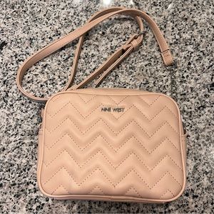 Nine West Adjustable Crossbody Purse Blush Pink